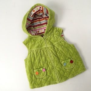 Gymboree | Girls Quilted Vest Green